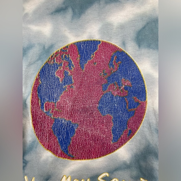 VTG 1989 John Lennon Lyric T Shirt Large Tie Dye Peacetime Graphics - Picture 7 of 9